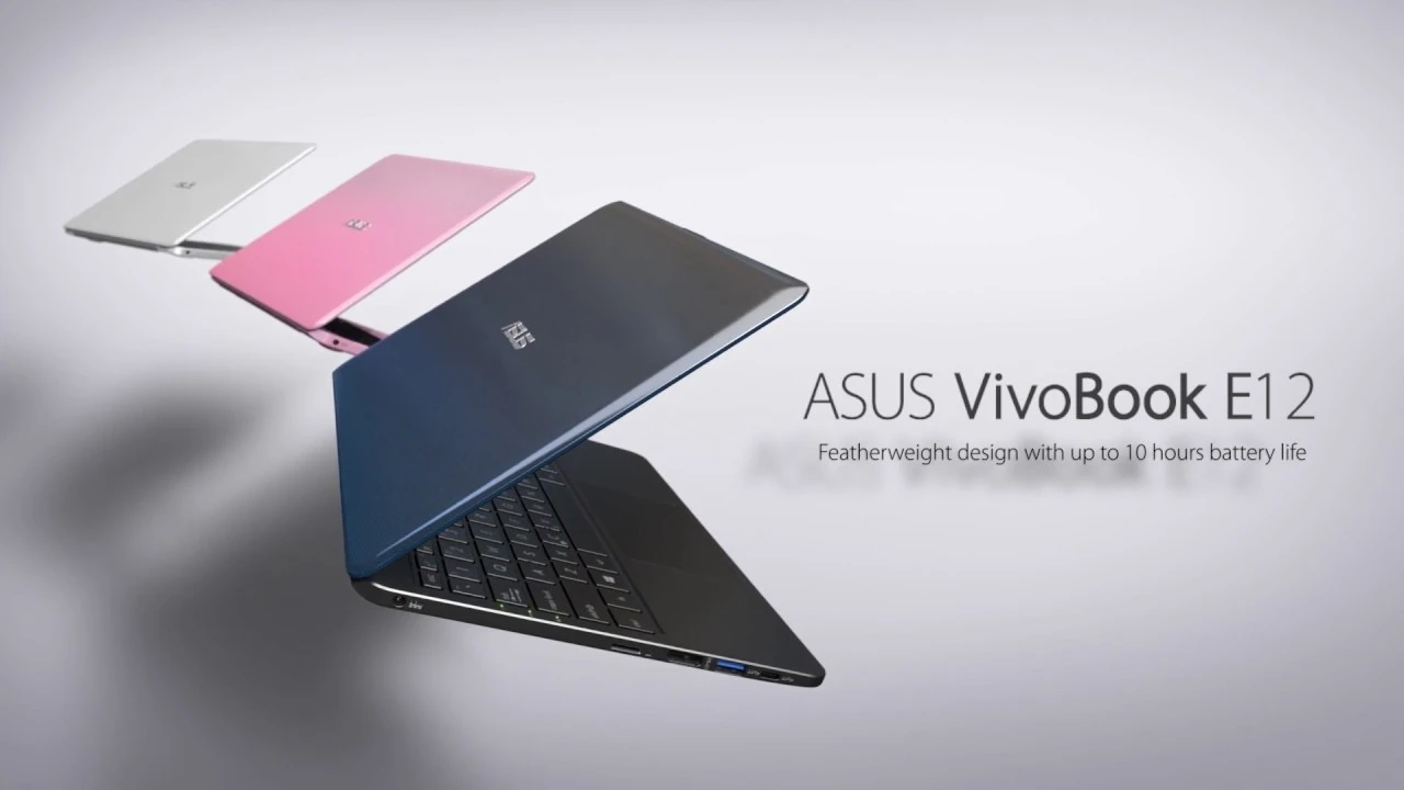 Featherweight design with up to 10 hours of battery life | VivoBook E12